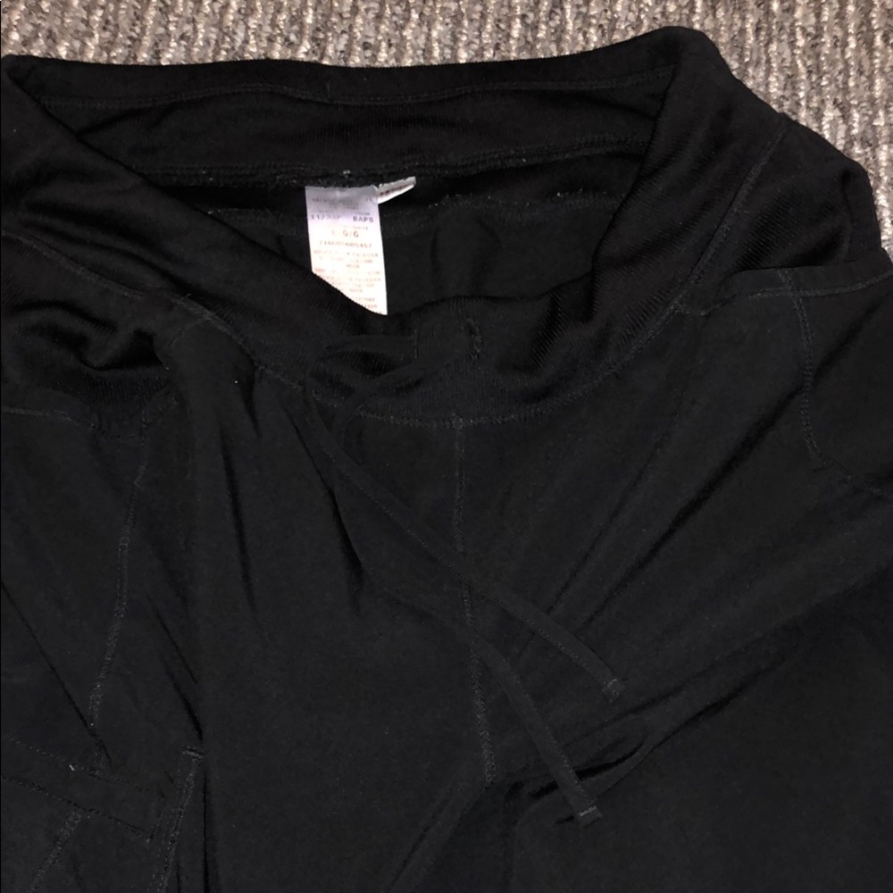 Black Wide-Leg scrub Pants